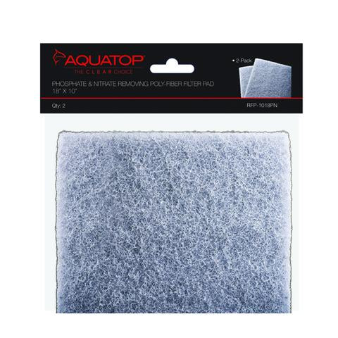 Aquatop 2-in-1 Phosphate & Nitrate Removing Filter Pads, 18"x10", 2pcs/Bag