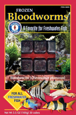 SFBB Frozen Bloodworms Cubes/Flat Pack