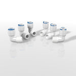 Press 1/4" x MPT 1/4" Elbow w/1 Blue Clips (6 Pack)