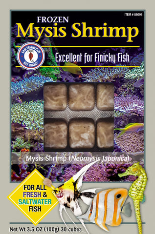 SFBB Frozen Mysis Shrimp Cubes/Flat Pack