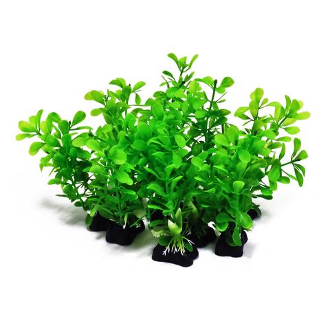Aquatop 10-Piece Assorted Green Plant Decor